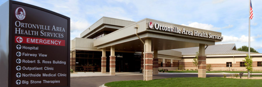 Ortonville Area Health Services main entrance