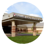 Front entrance of Ortonville Area Health Services (OAHS)